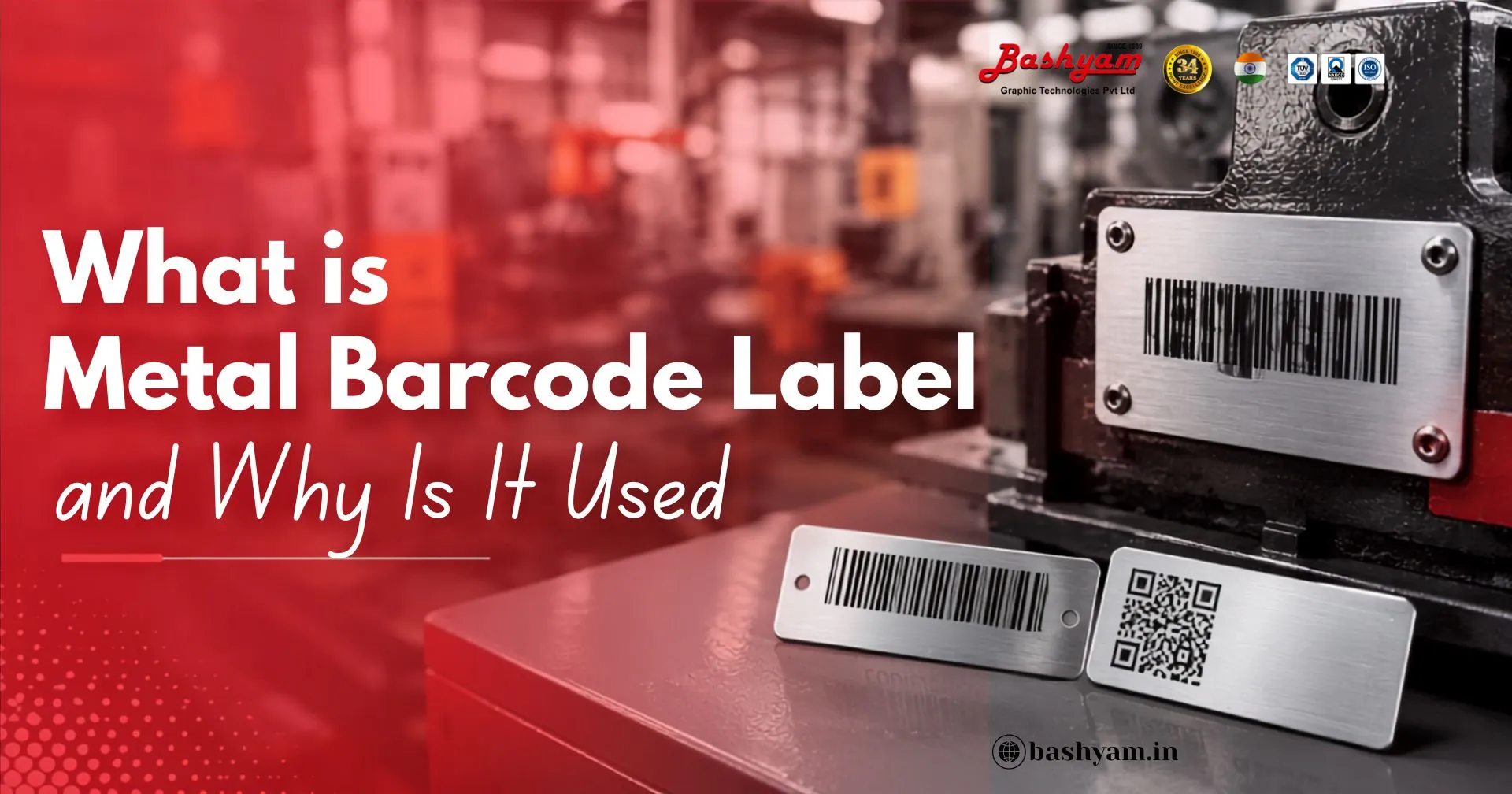 metal barcode label