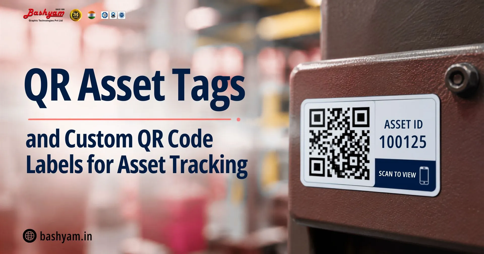Qr Asset tags custom qrcode labels