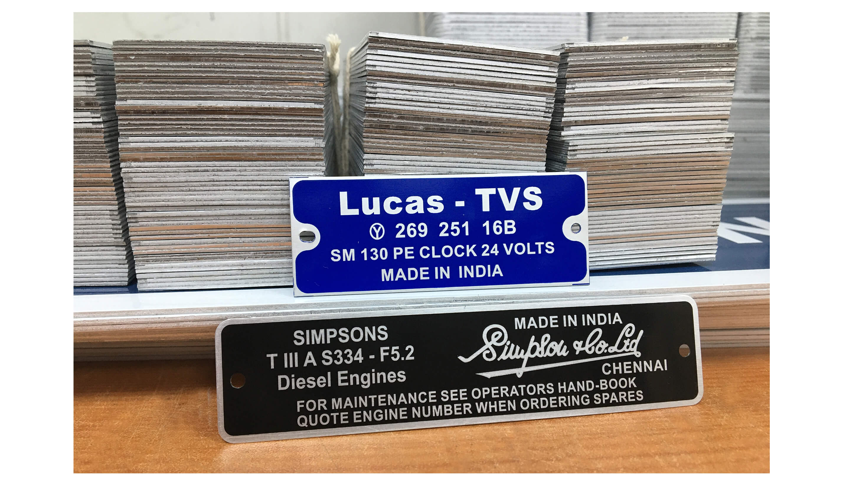 Aluminium, Stainless Steel Nameplate Manufacturers In Chennai Bashyam