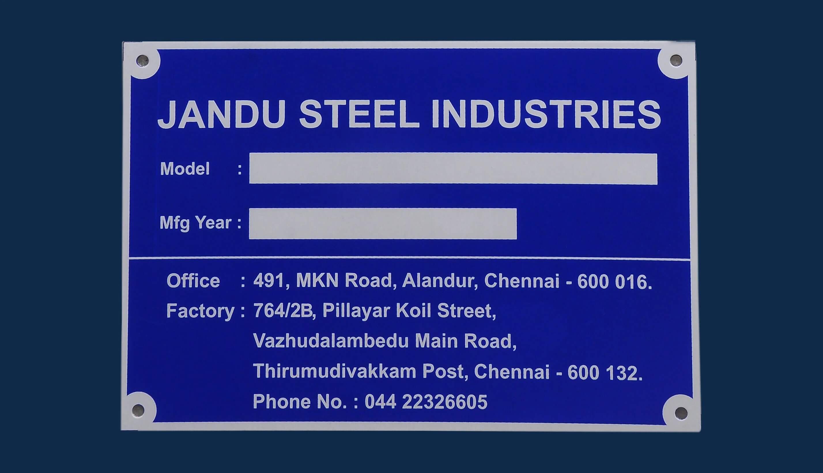 Name Plates Manufacturers in Chennai Bashyam Graphics