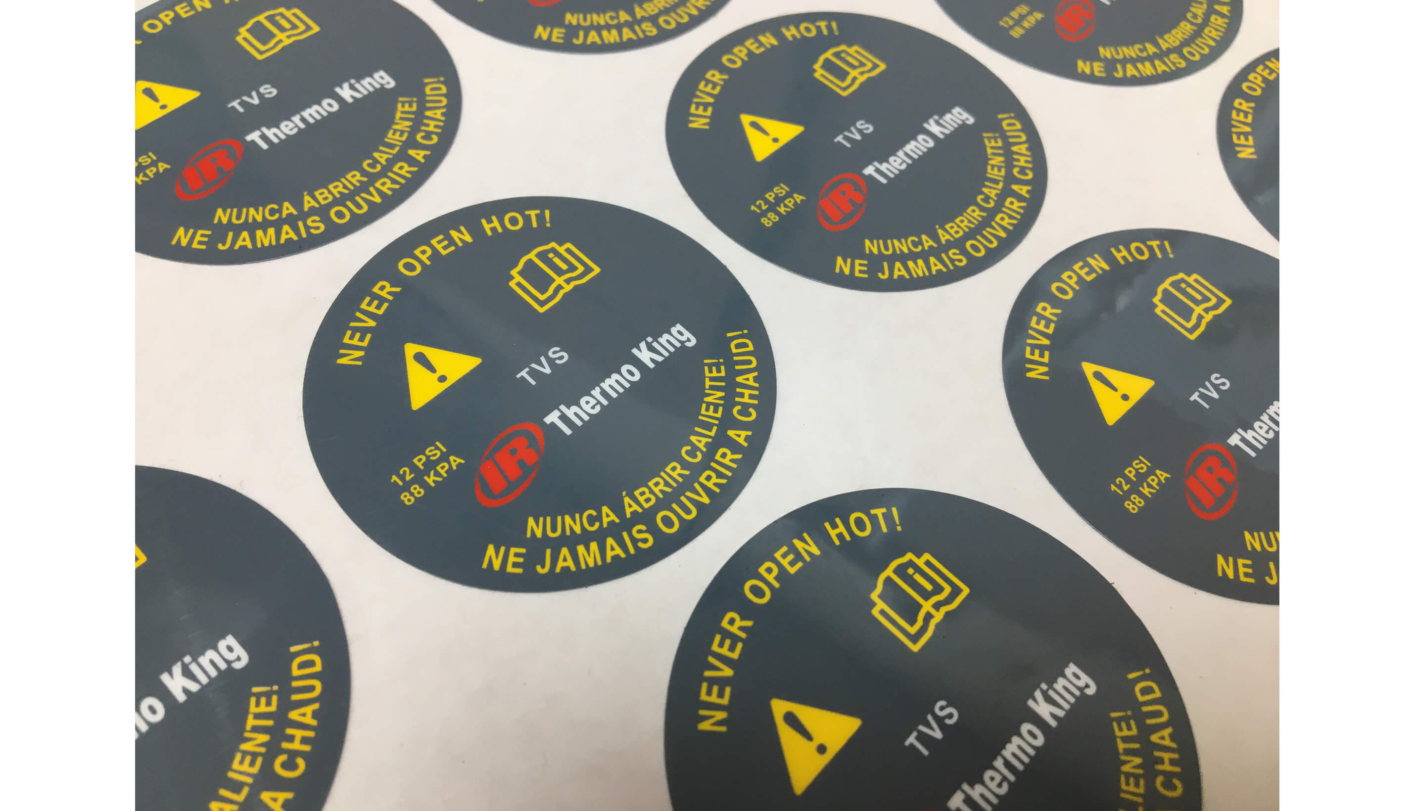 WEATHER PROOF POLYESTER STICKER 10