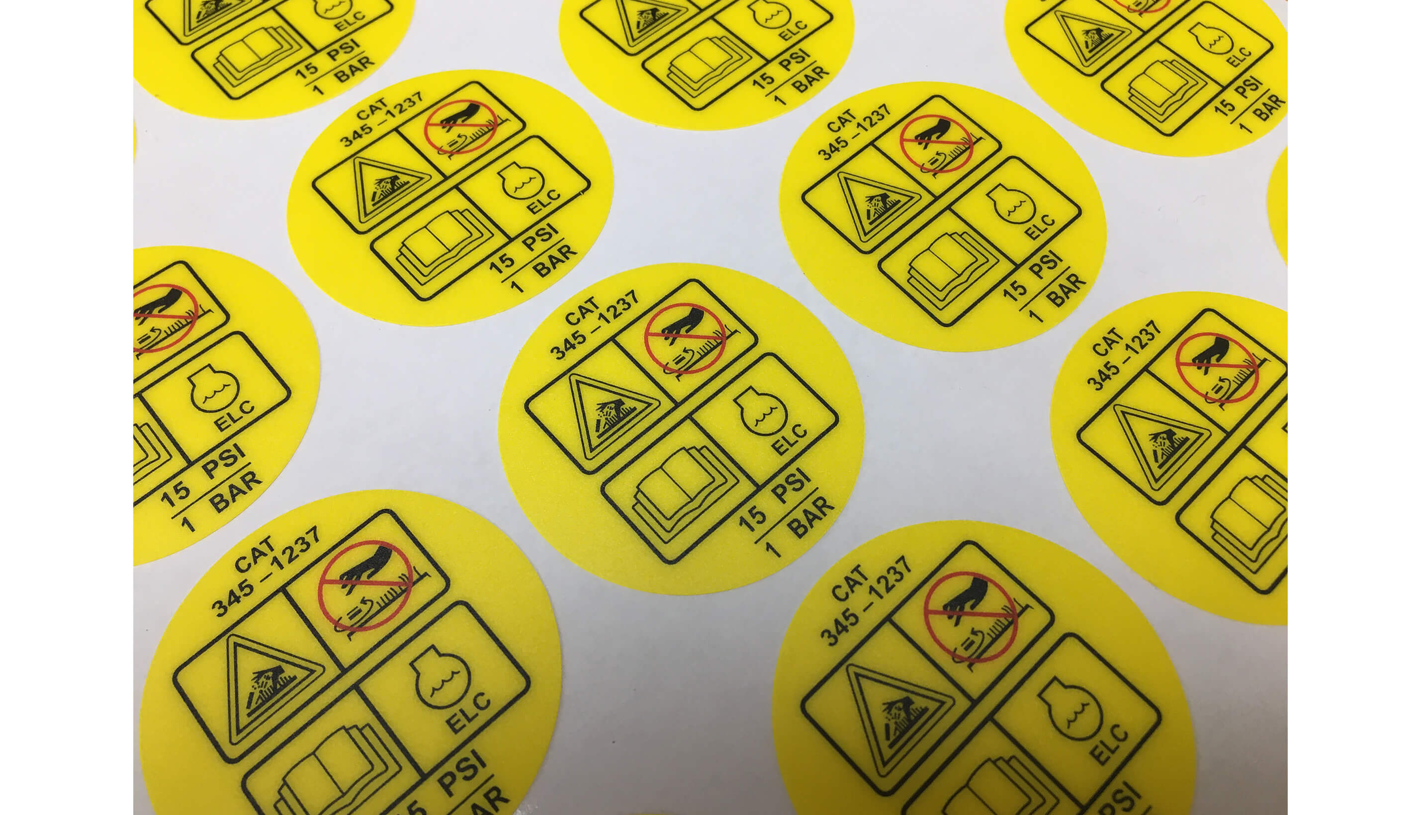 WEATHER PROOF POLYESTER STICKER 11
