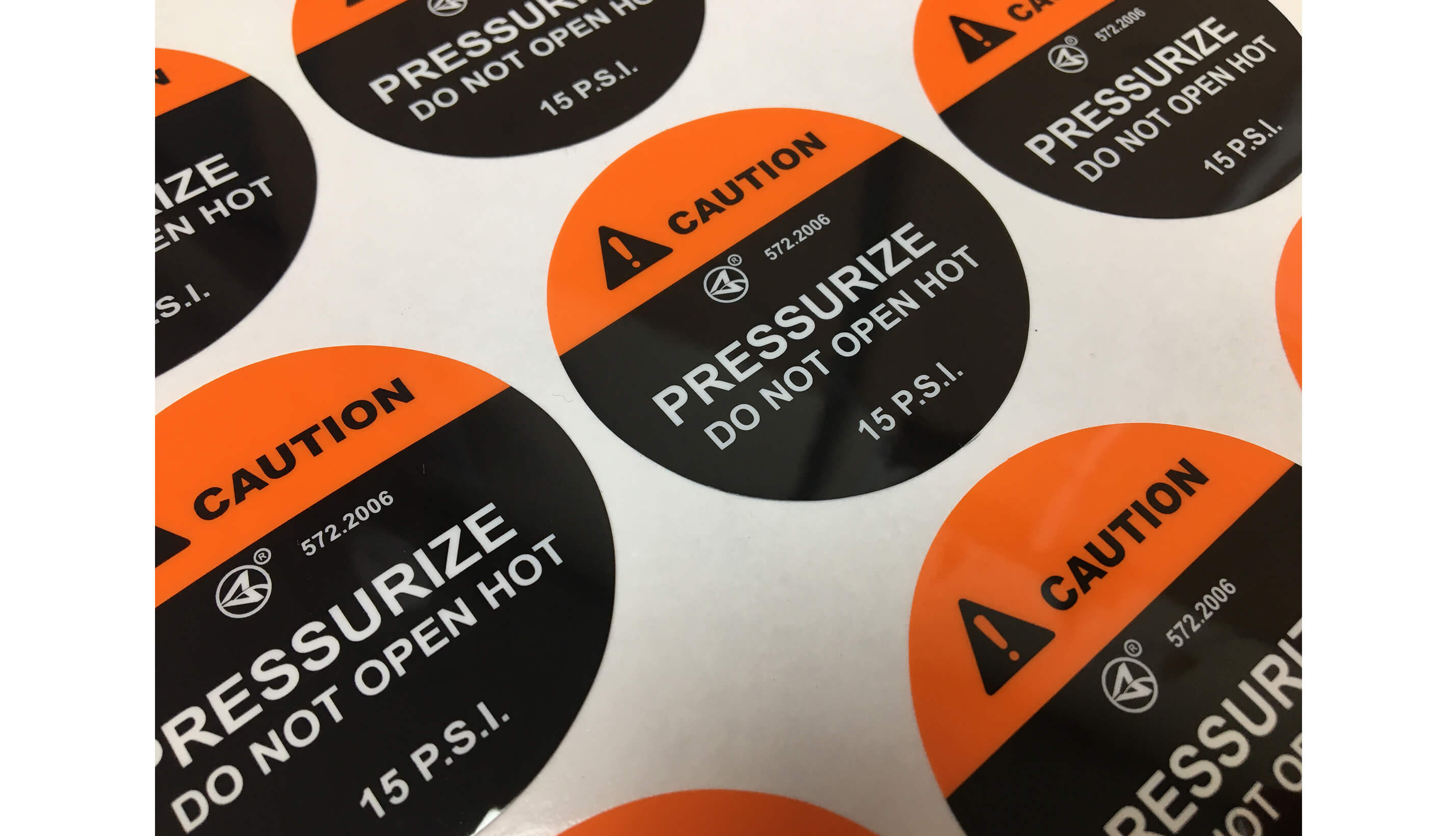 WEATHER PROOF POLYESTER STICKER 4